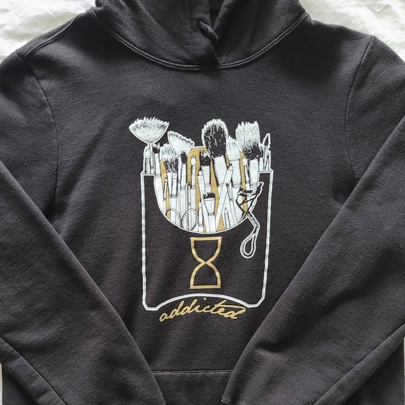 🔺️3/25$🔺️Hoodie "makeup addicted" - Picture 2 of 3